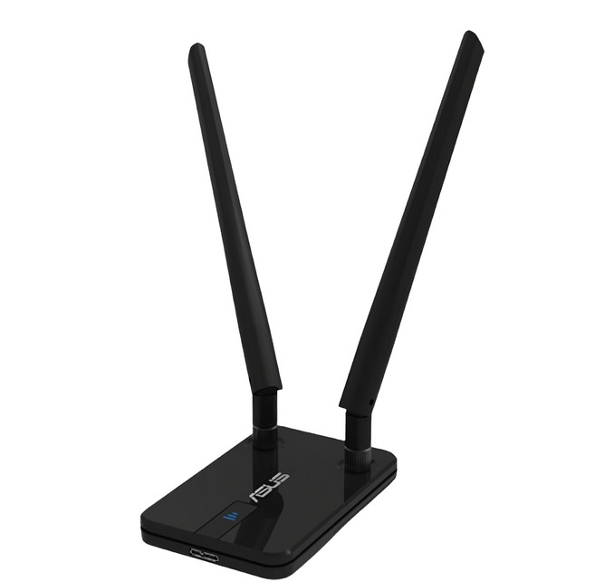 ASUS 華碩 雙頻雙天線USB無線網卡 AC1300, USB-AC58, 黑色, 1個