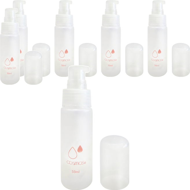 台灣 COSMOS 乳液瓶 50ml BC006, 透明色, 6個