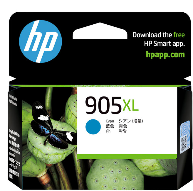 hp 惠普 原廠墨水 905XL T6M05AA, 藍色, 1個