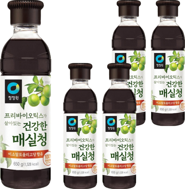 清淨園 大象韓國梅子糖漿, 500ml, 5罐