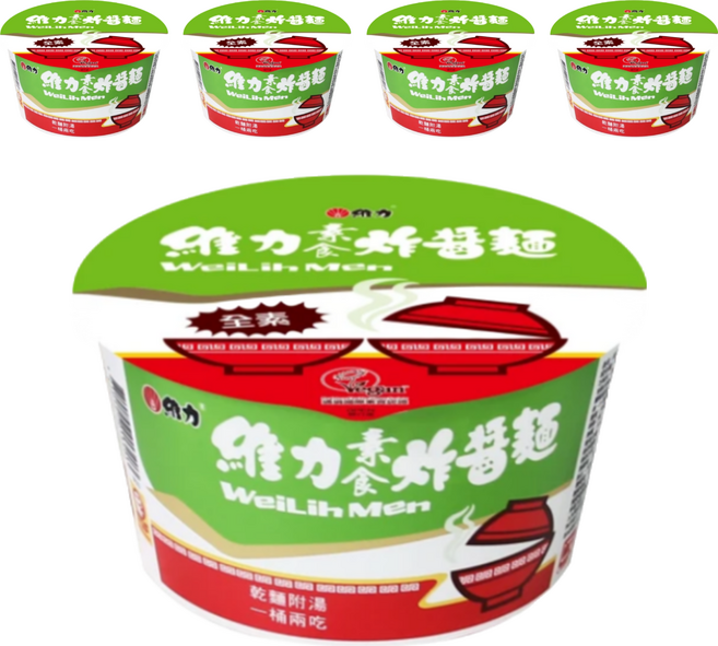維力 素食炸醬麵 90g, 5入