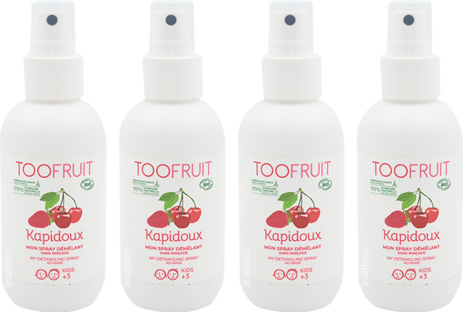 TOOFRUIT 果漾兒童輕柔護髮噴霧, 125ml, 4瓶