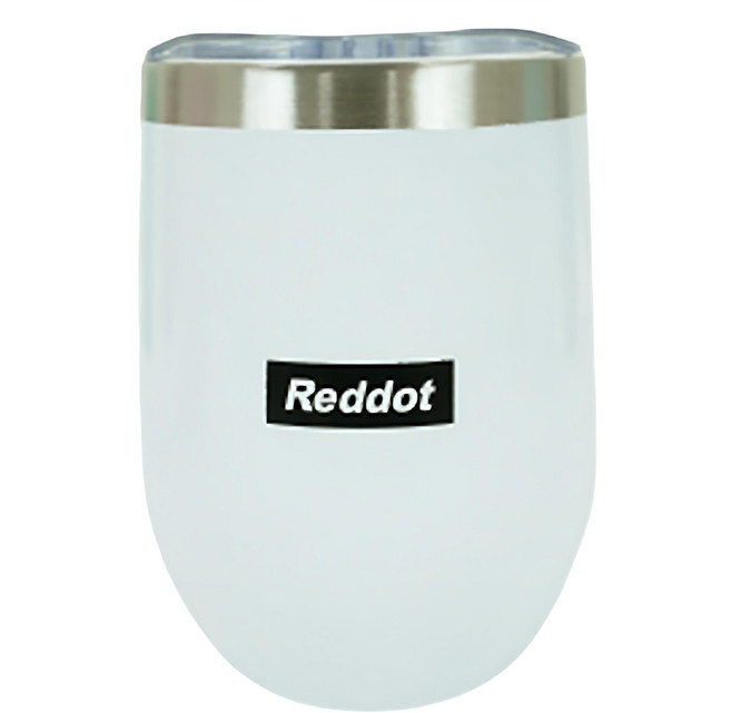 Reddot 紅點生活 304不鏽鋼保溫鎖冷防漏蛋殼杯, 優雅白, 360ml, 1個