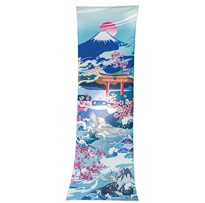 AREX SPORT 運動吸排冷感機能布 AS-3006, 富士山 藍色, 1條