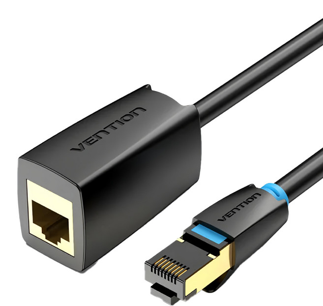 Vention 威迅 IKH系列 CAT8雙屏蔽跳線延長線 40 Gbps 2000MHz, 5m, 1條