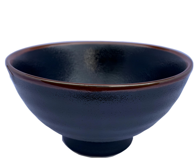 新食器 黑天目 5.8吋麵碗 日本製 18 x 9.5cm, 黑色, 1個
