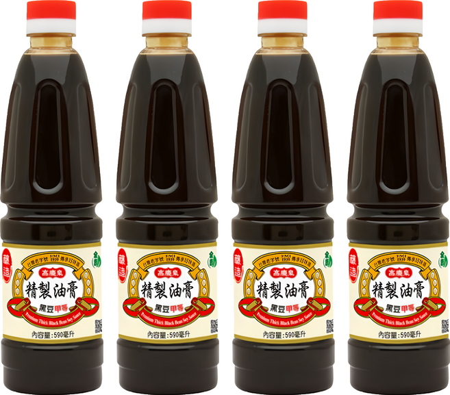 高慶泉 精製甲等黑豆油膏, 590ml, 4瓶