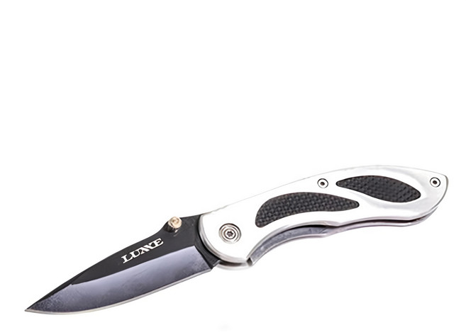 gamakatsu LUXXE 路亞系列 氟塗層折疊式魚刀 刀長 9cm, 銀色, 1個