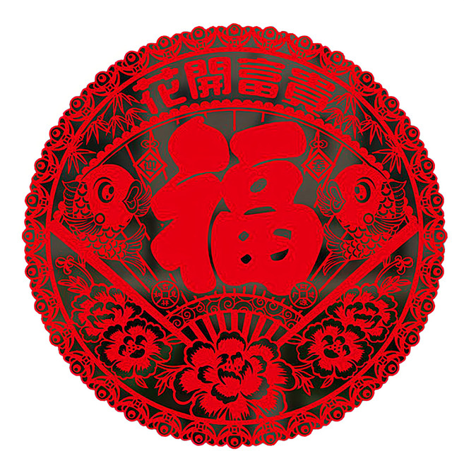 JB Design 時尚壁貼 花開富貴 XL6306A 兩入 Set PVC材質, 紅色