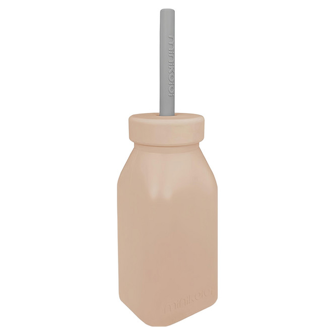 MiNiKOiOi 矽膠牛奶瓶, 200ml, 焦糖棕, 1個