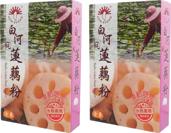 新光洋菜 白河蓮藕粉, 300g, 2盒