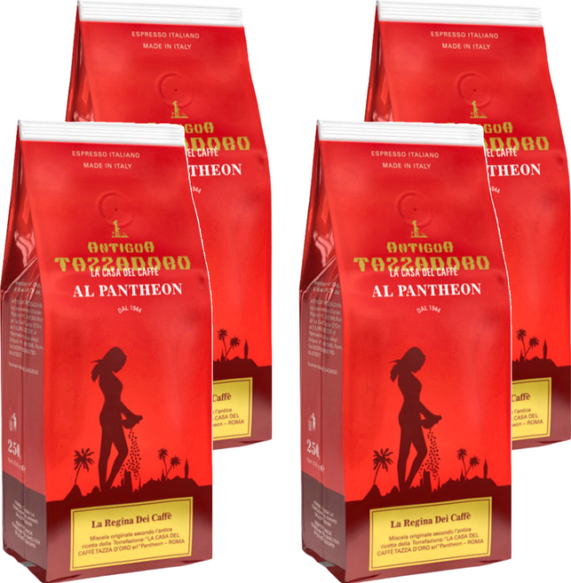 TAZZADORO 金杯咖啡 女王咖啡粉, 咖啡粉, 250g, 4包