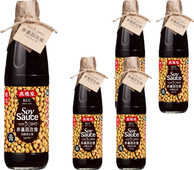 高慶泉 非基因改造純釀醬油膏, 540ml, 5瓶