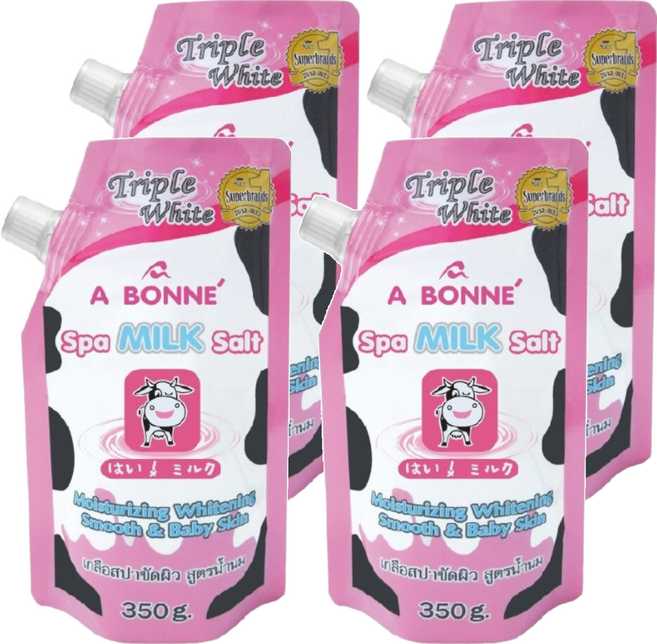 A BONNE' SPA去角質沐浴鹽, 350g, 4包