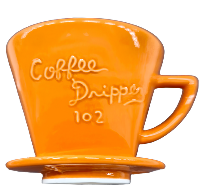 CAFEC CAFEC 日本製 有田燒 陶瓷雙孔扇形濾杯 102 3~5 杯用 1個