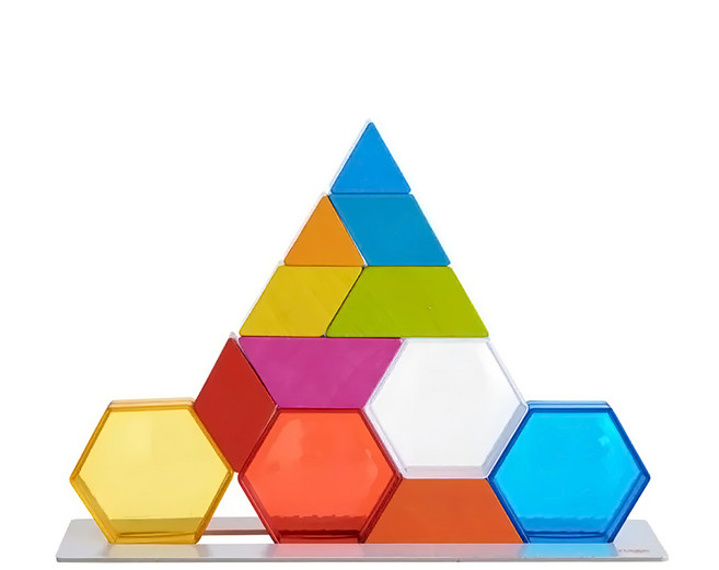 HABA 3D益智疊疊樂 亮彩積木, 多色, 1盒