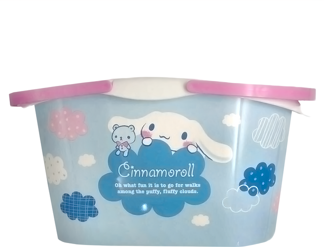 Cinnamoroll 大耳狗喜拿 塑膠手提籃 564940 28 x 14.5 x 19.7cm 6歲以上, 大耳狗, 1個