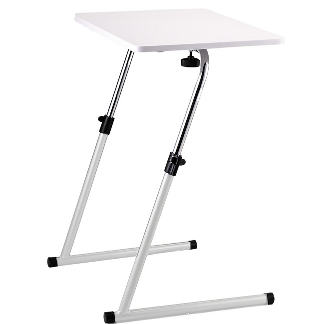 小巧折輕巧便利Z字桌 展開 69 x 45.5 x 43~67cm 收納69 x 10 x 61.2cm 3kg, 白色