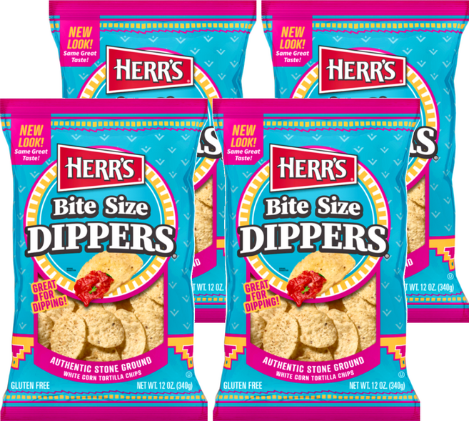 HERR'S 賀氏 BITE SIZE 原味玉米片, 4包, 340g