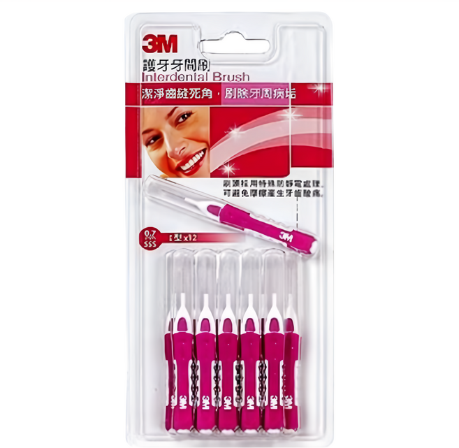 3M 護牙牙間刷I型 IBT07-12D SSS, 0.7mm, 12支, 1組