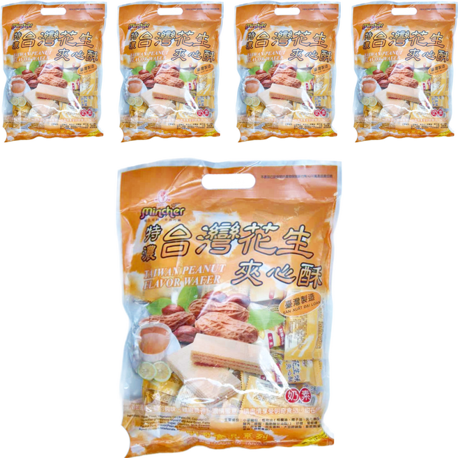 明奇 特濃花生夾心酥, 400g, 5袋