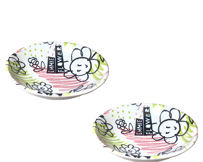 新食器 日本製艾米花4淺井, 艾米花, 2個