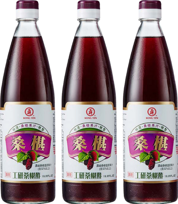 KONG YEN 工研 益壽多桑椹健康酢, 590ml, 3瓶