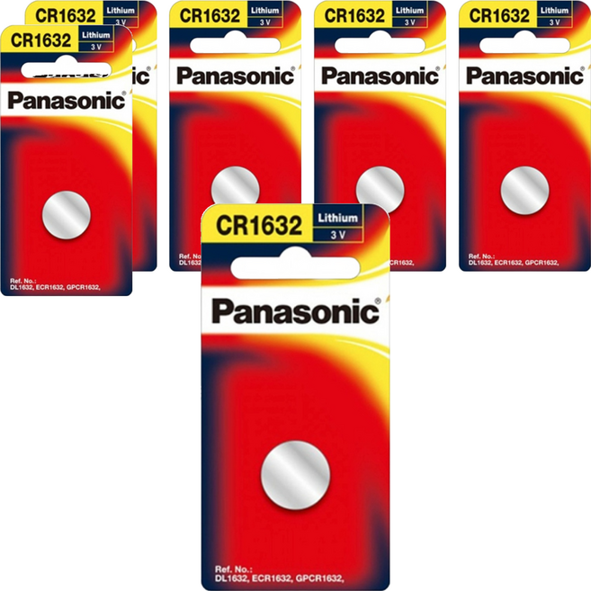 Panasonic 台灣公司貨 鋰鈕扣電池 CR-1632, 6組