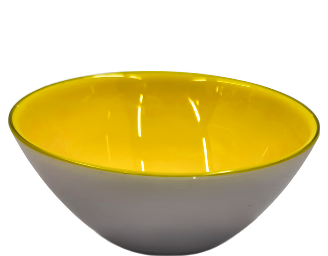 GUZZINI MF雙色雙碗組 12cm 灰/黃 GU2814-12G, 灰色,黃色, 1組