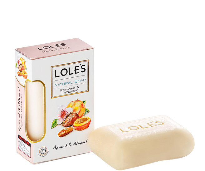 LOLE'S 杏仁雙重潤膚保濕去角質機能皂, 150g, 3個