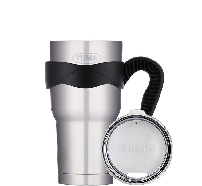 TUMS New Mega 系列 900ml 真空不鏽鋼保溫杯, 銀色, 1組