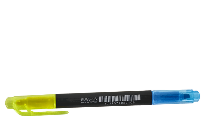 Pentel 飛龍文具 Twin Checker 雙色螢光筆 Set, 黃藍, 12支