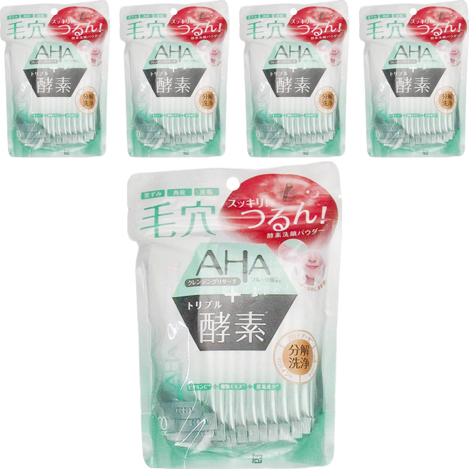 BCL 台灣公司貨 AHA 柔膚溫和酵素潔顏粉 30包, 12g, 5袋