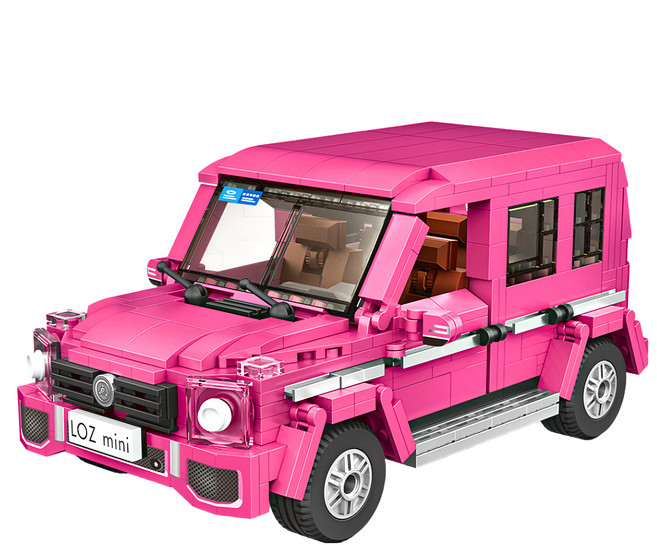 LoZ 微型迷你積木 1129, 粉色越野車, 1盒