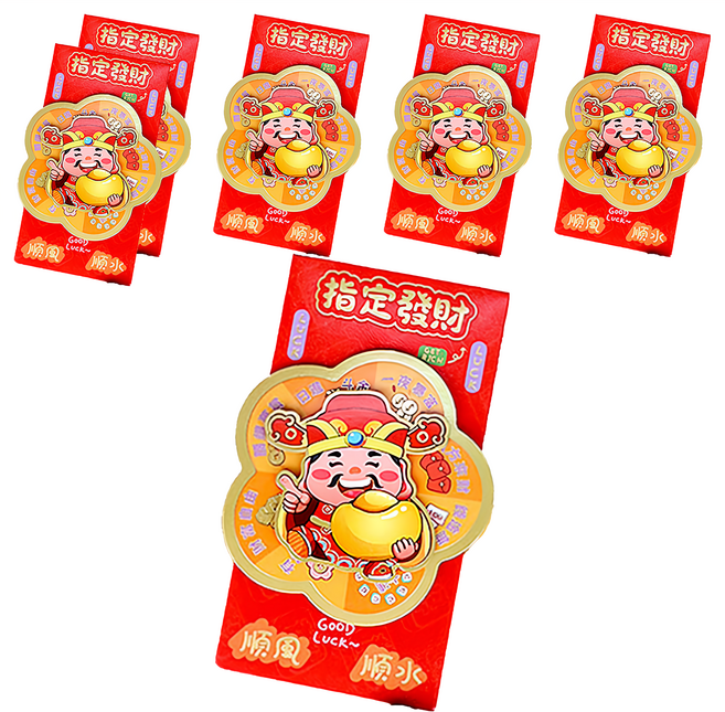 半島良品 轉轉好運發財紅包袋, 6個