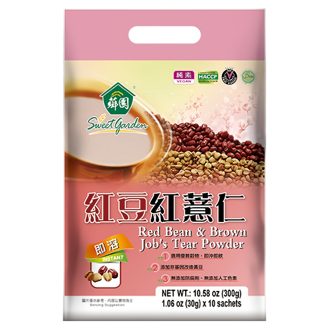 薌園 紅豆紅薏仁粉, 30g, 1袋