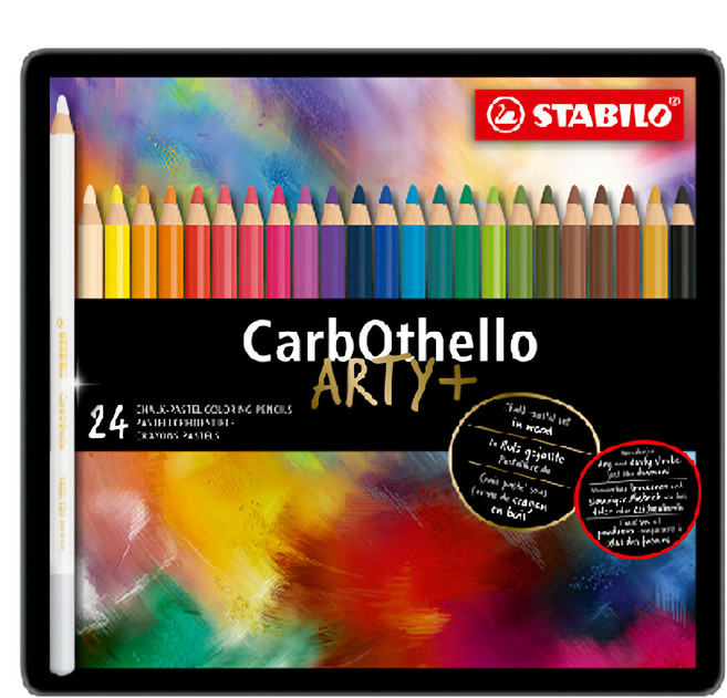 STABILO 思筆樂 ST1424-6 奧賽樂水性粉彩筆, 24色, 1盒