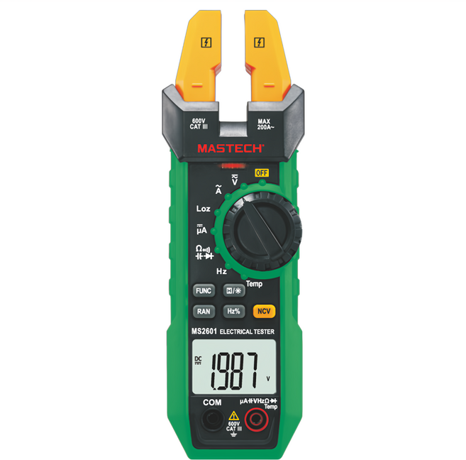 MASTECH 邁世 數字交流鉗形表 MS2601, 1個