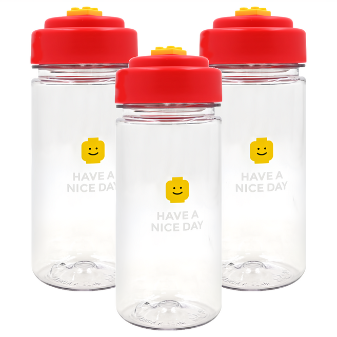 OXFORD 積木造型水壺 350ml, 紅色, 3個
