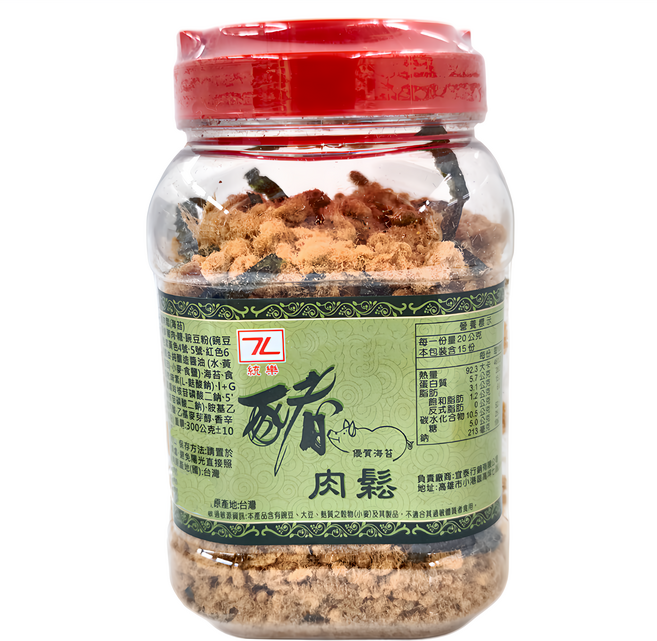 統樂 海苔豬肉鬆, 300g, 1罐