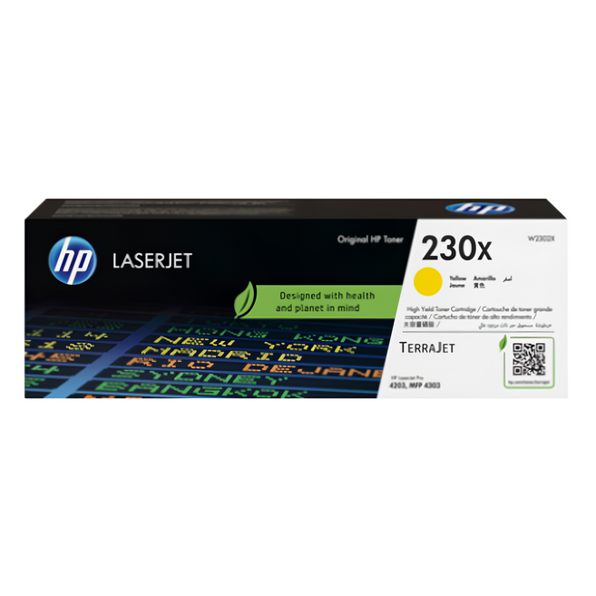 hp 惠普 230X 碳粉匣高印量 W2302X, 黃色, 1個