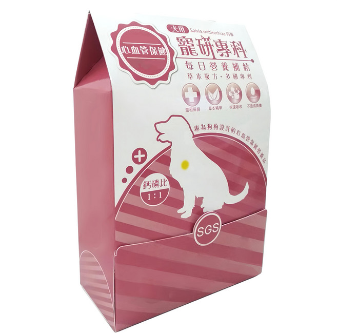 寵研專科 犬用每日營養補給, 心血管保健, 2g, 30包, 1盒