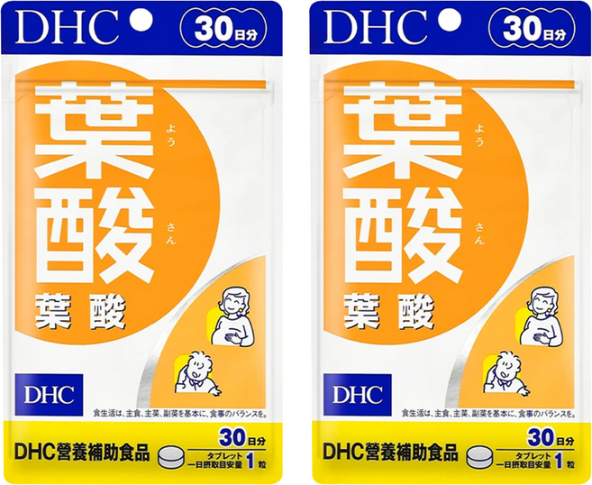 DHC 台灣公司貨 葉酸 30日份, 30錠, 150mg, 2包