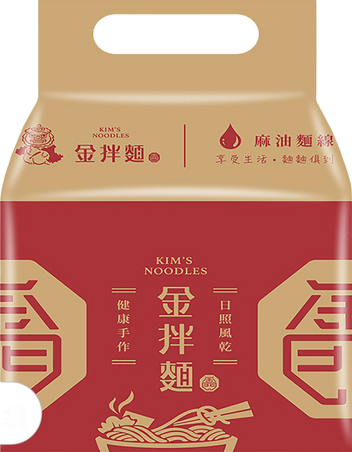 金拌麵 私房麻油麵線, 440g, 3袋