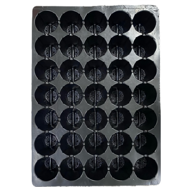 Vegetable Seed 蔬菜工坊 穴盤 35孔, 黑色, 5個