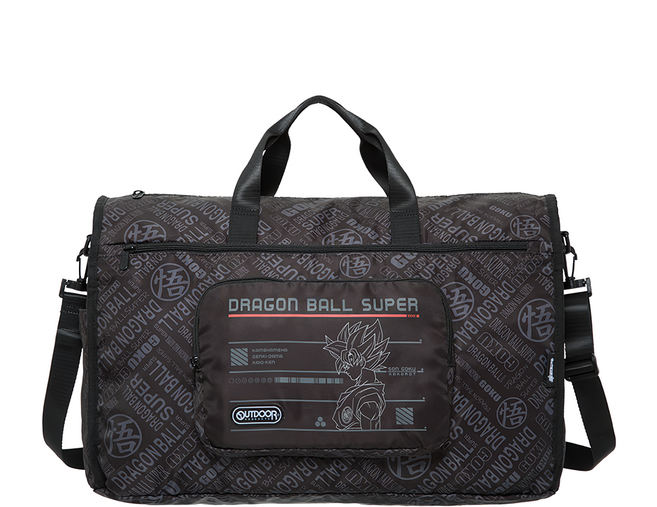 OUTDOOR PRODUCTS 七龍珠超悟空摺疊旅行袋 40L, 黑色, 1個