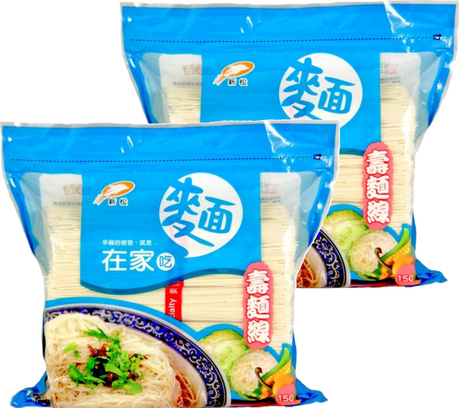 新松 在家吃麵 壽麵線, 1.5kg, 2包