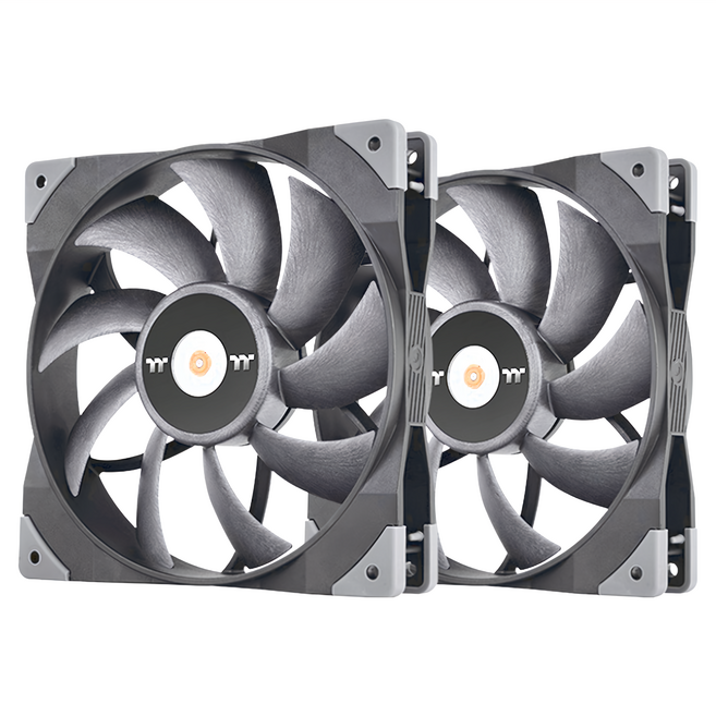 thermaltake 曜越 鋼影 TOUGHFAN 14 高風壓風扇, CL-F085-PL14BL-A, 黑色, 2個