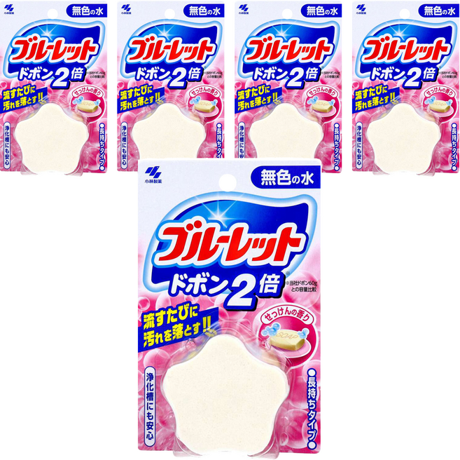 KOBAYASHI 小林製藥 BLUELET 星星馬桶球 無色皂香, 5個
