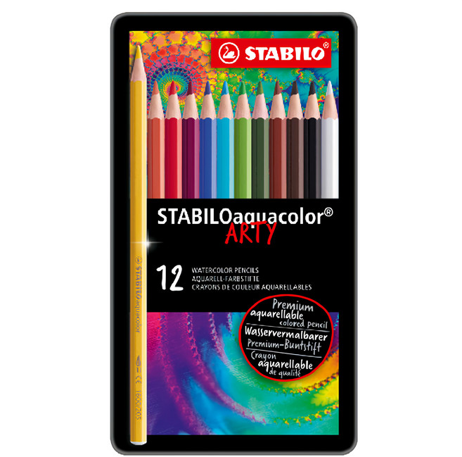 STABILO 思筆樂 ARTY 水彩樂色鉛筆 ST1612/1-20, 12色, 1盒